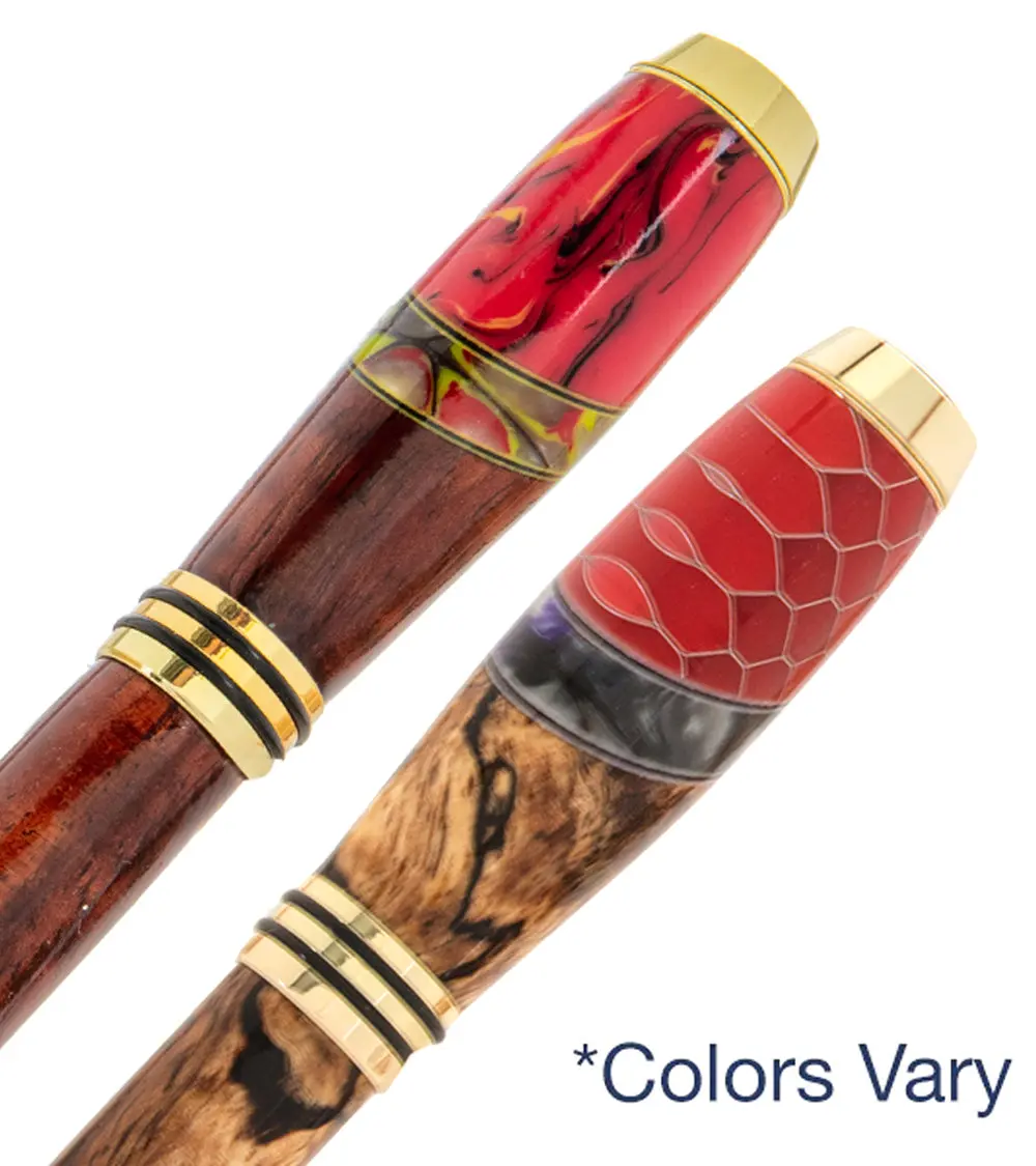 Tycoon Koa Fountain Pen With Resin 1