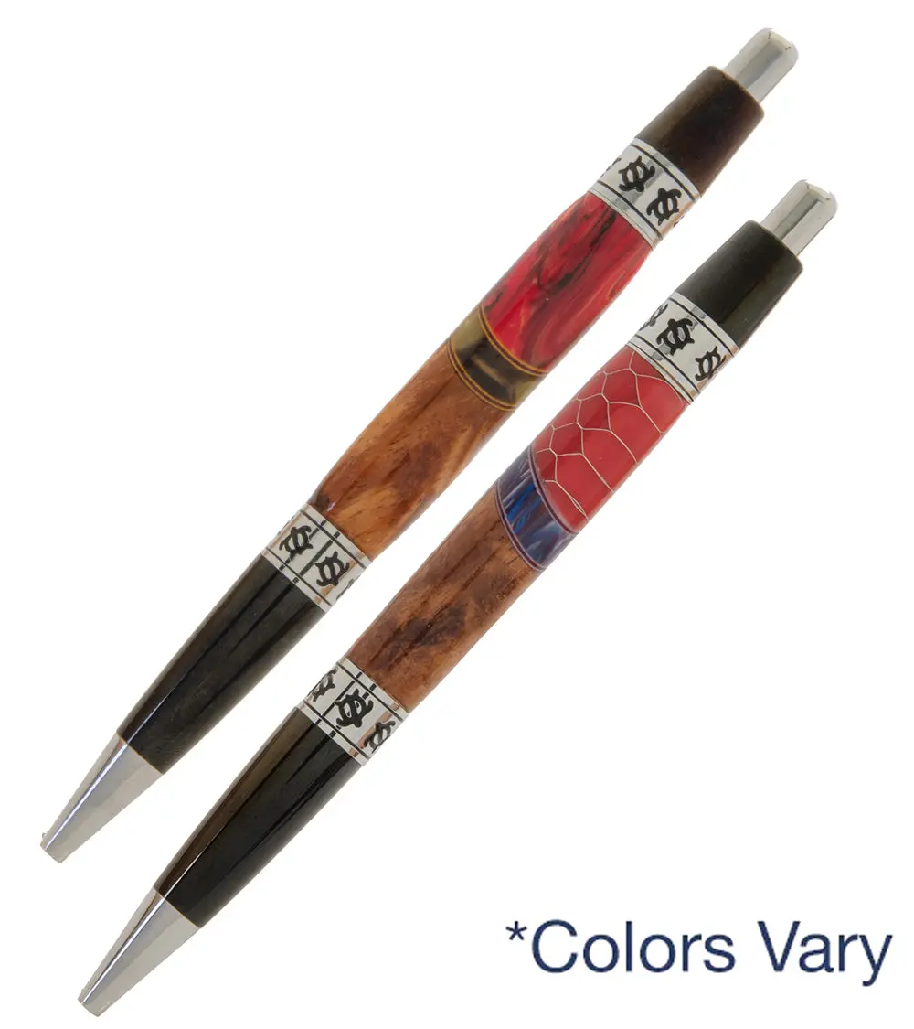 Pacifica Koa Ball Point Pen With Resin - Honu 1
