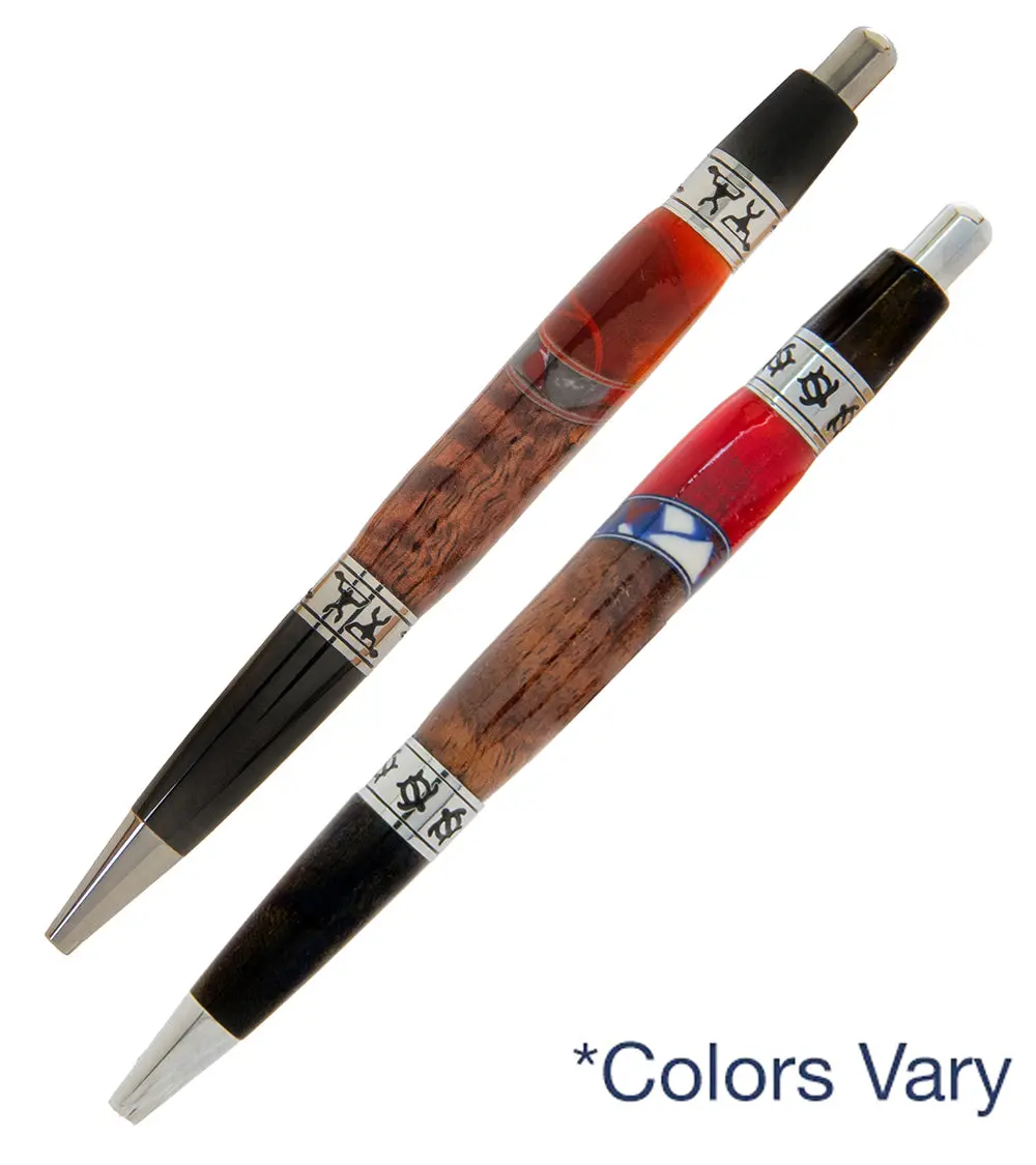 Pacifica Koa Ball Point Pen With Resin - Paddler 4