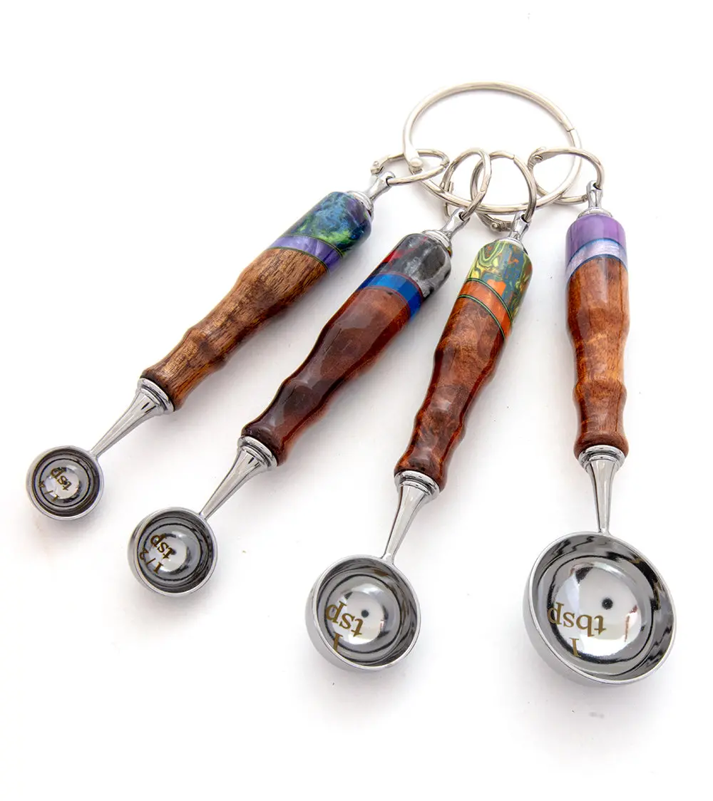 Koa Measuring Spoons/Melon Ballers - Mixed Colors 1