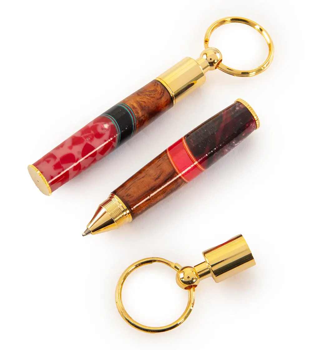 Koa Pen Key Ring (Various Colors) By Dale Dennison 1
