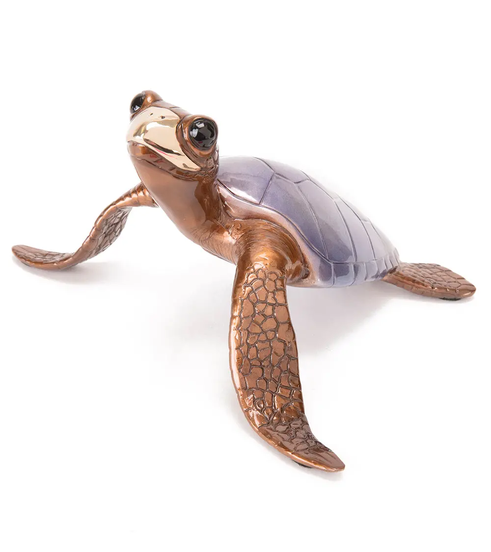 Bronze Sculpture "Lagoon - Purple" By Chris Barela 2