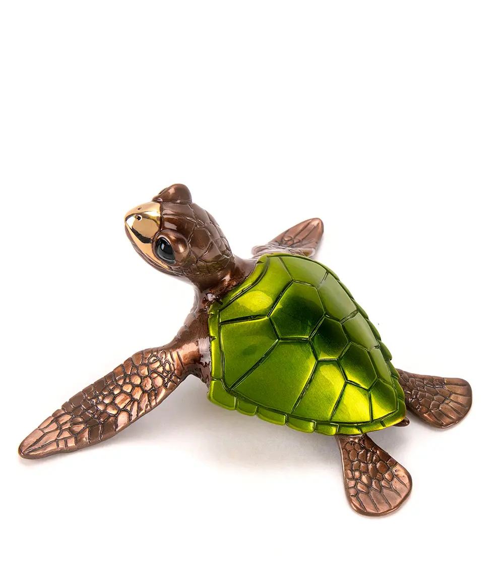 Bronze Sculpture "Speedy" Green By Chris Barela 1