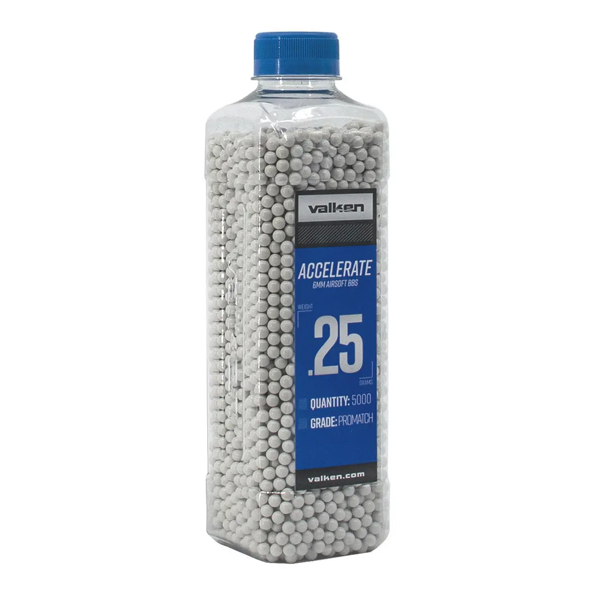 Valken Accelerate Promatch 0.25G 5,000Ct Airsoft Bbs 1