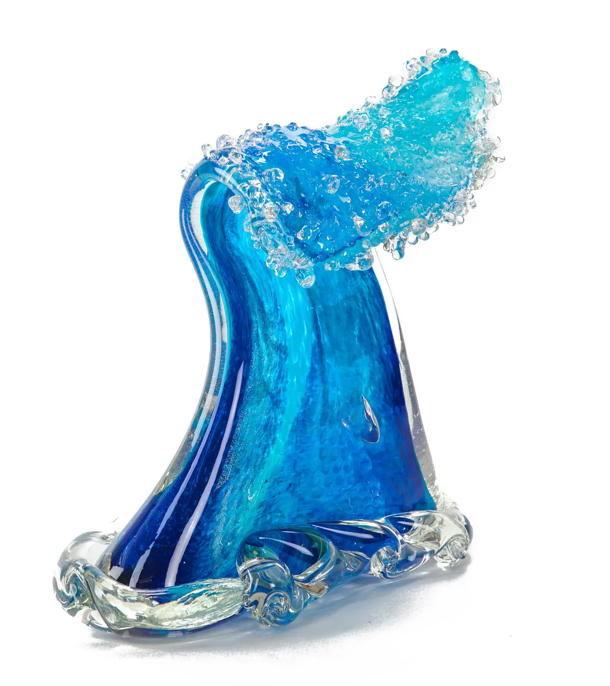 Glass Sculpture "Crashing Wave" (Extra Large) By Ben Silver 1