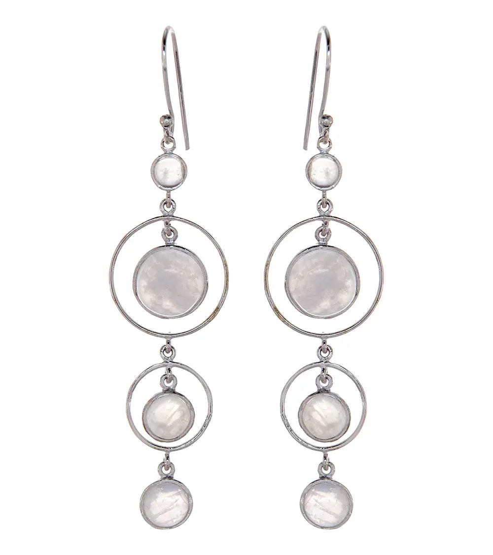 Rainbow Moonstone Earrings - Bobb33198 1