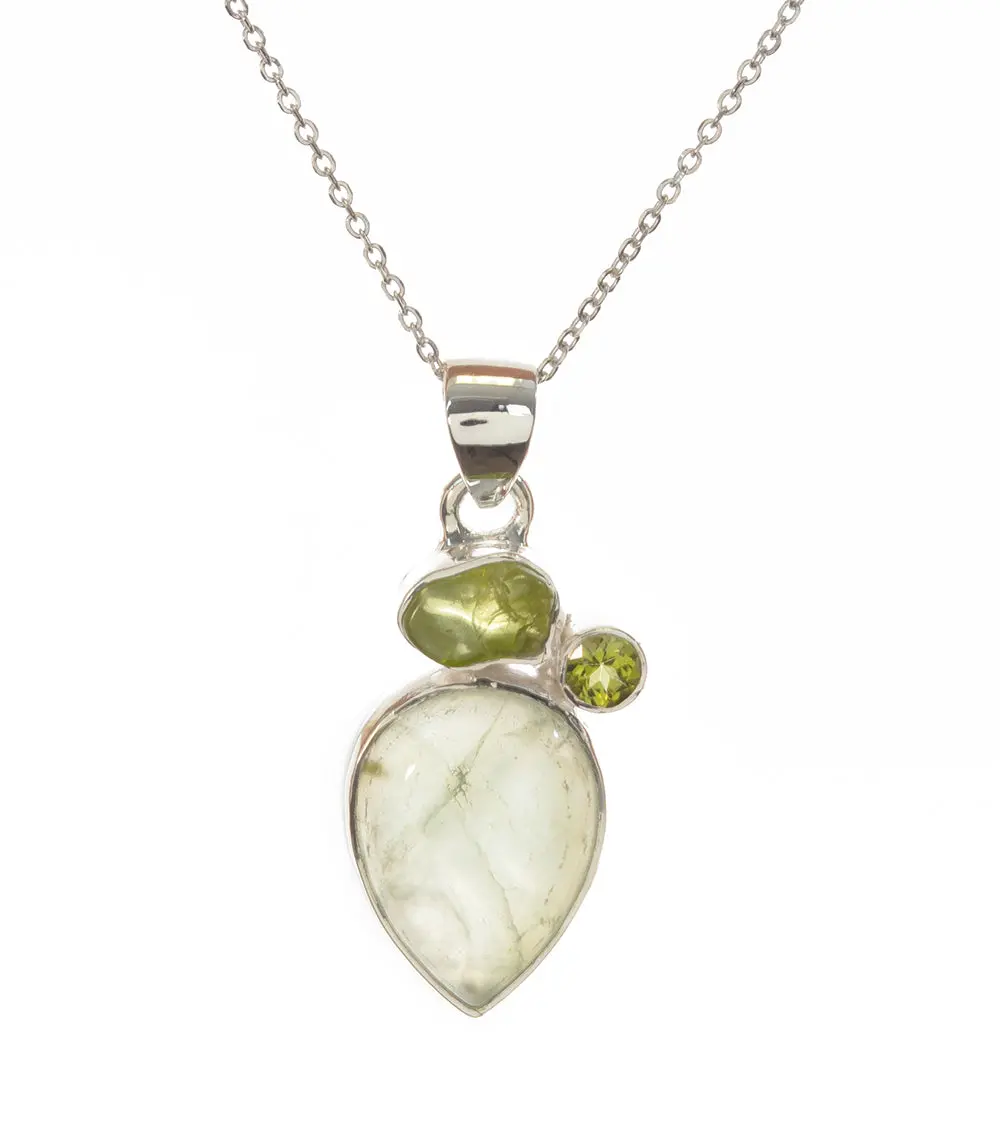 Peridot & Prehnite Pendant- Bobb36075+M&M37477 1