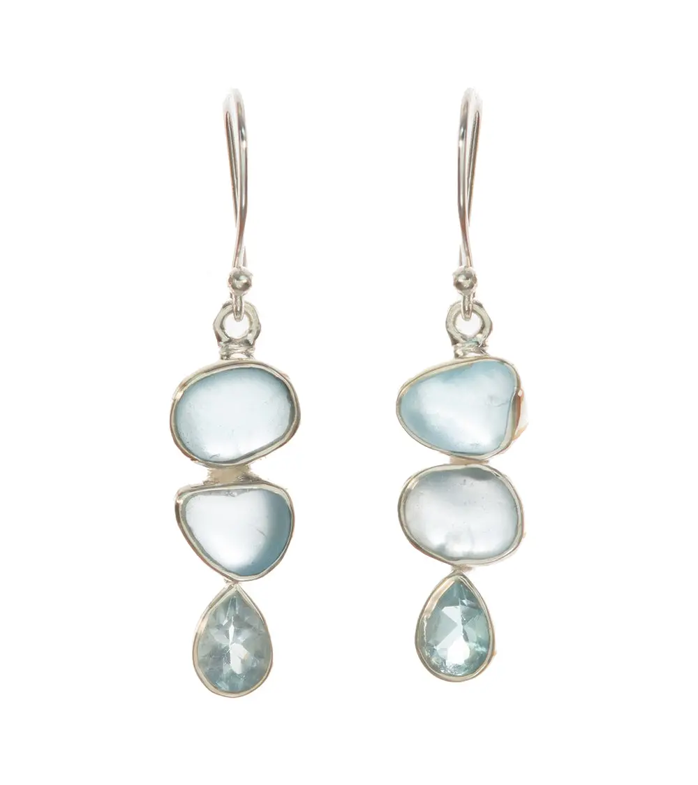 Blue Topaz Earrings - Bobb36116 1