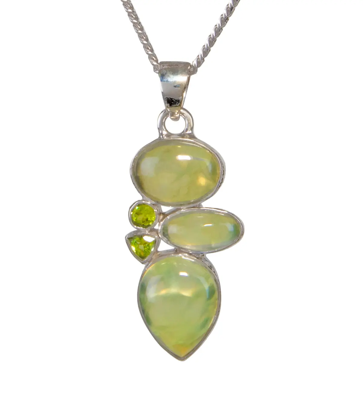 Peridot & Prehnite Pendant - Bobb37669+M&M37477 1