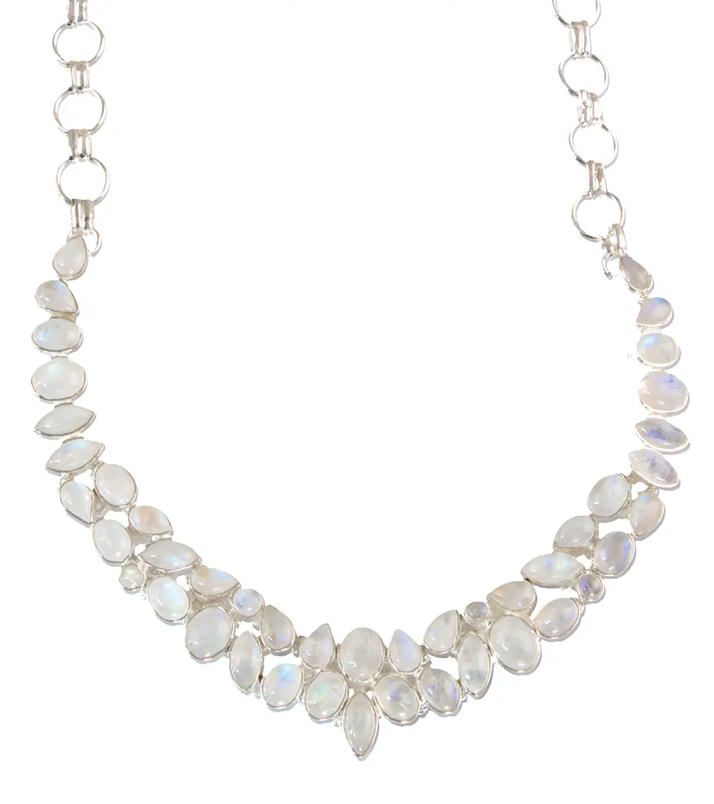 Rainbow Moonstone Necklace 1