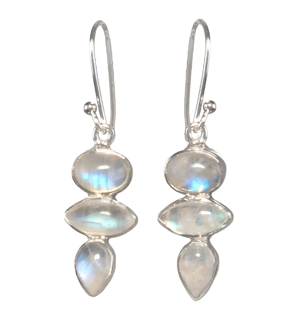 Rainbow Moonstone Earrings - Bobb38232 1
