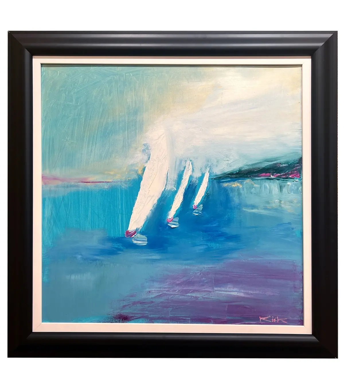 Racing Off Lahaina By Kirk Boes 1