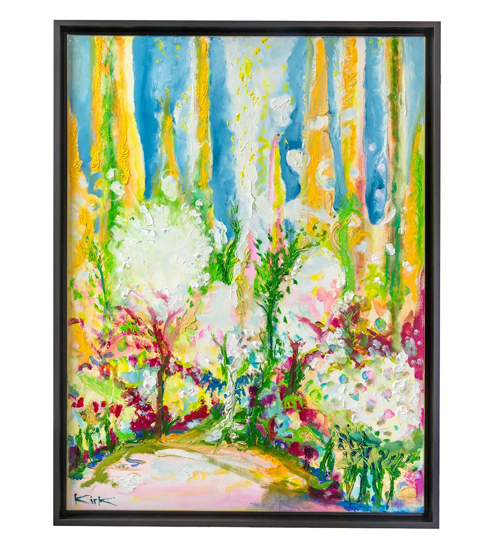 Sunlit Garden By Kirk Boes, Framed 1