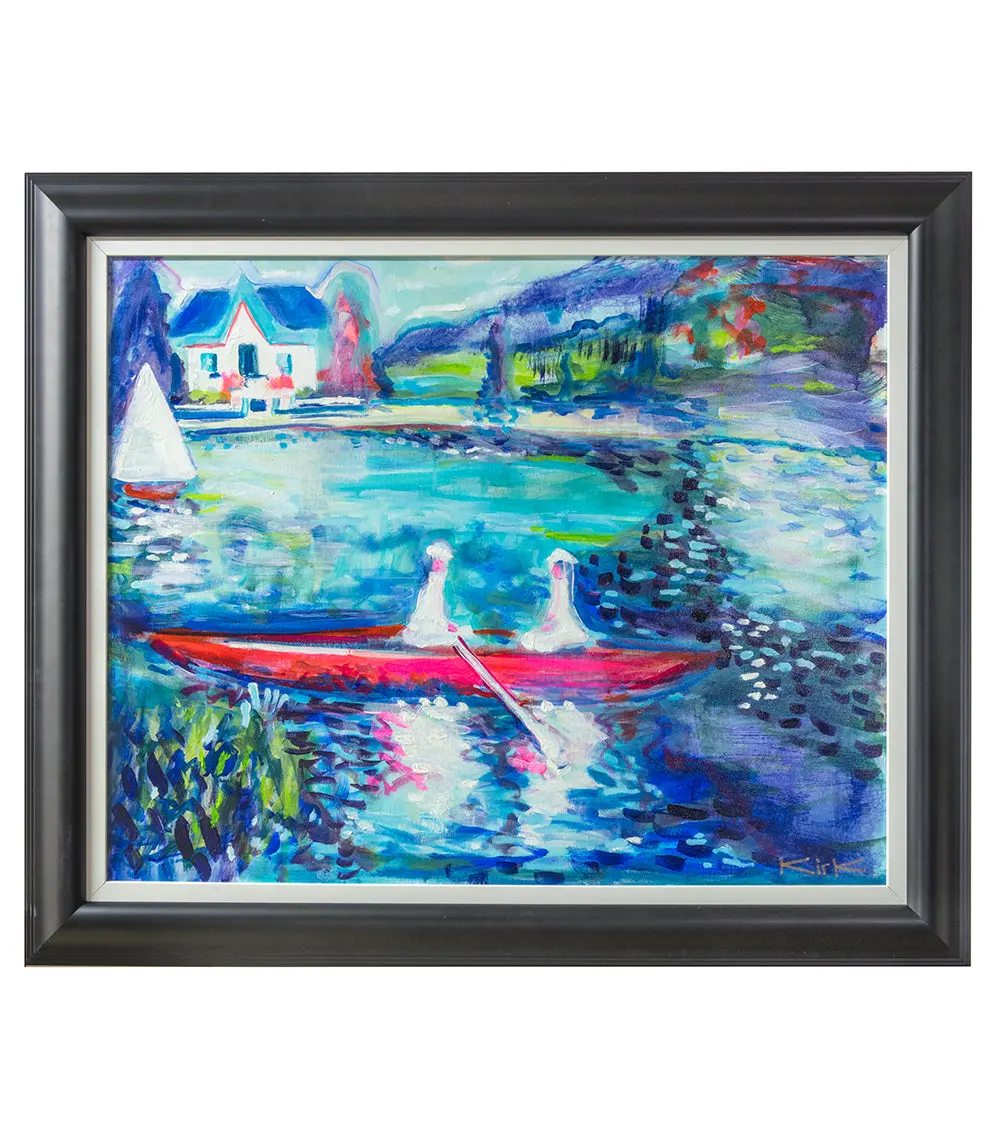 The Skiff By Kirk Boes, Framed 1