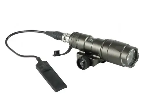 Bravo Airsoft Mini Tactical Flashlight With Pressure Pad And Mount In Gray 1