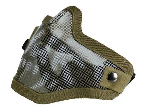 Bravo Tac Gear Strike Steel Half Face Mask (Tan Skull) 1