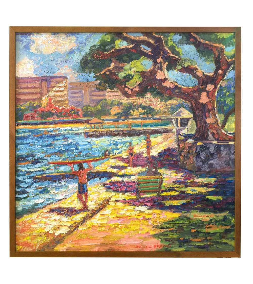 Waikiki Barefoot Walk By Mark Brown 1
