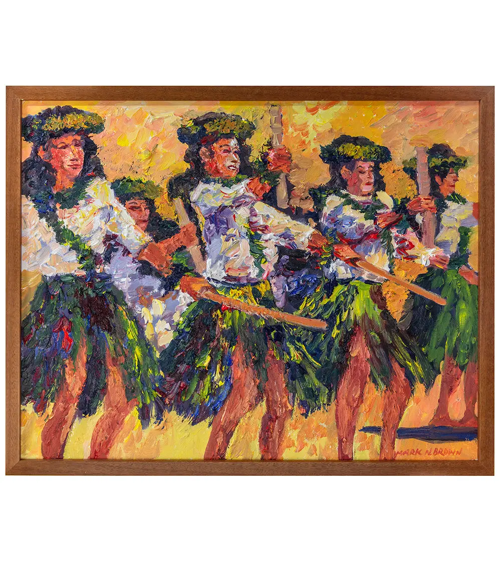 Kahiko Dancers By Mark Brown 1