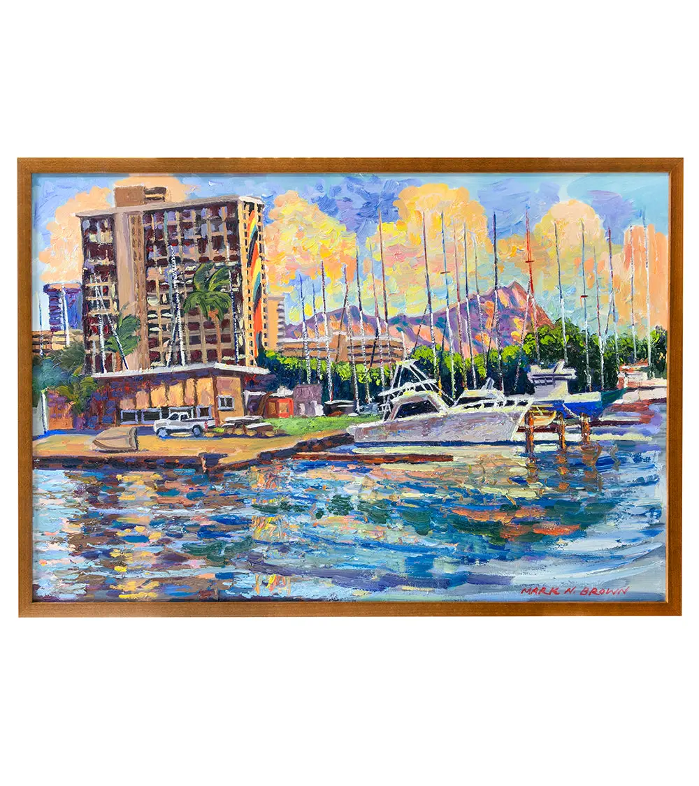 Diamond Head From Magic Island By Mark Brown 1