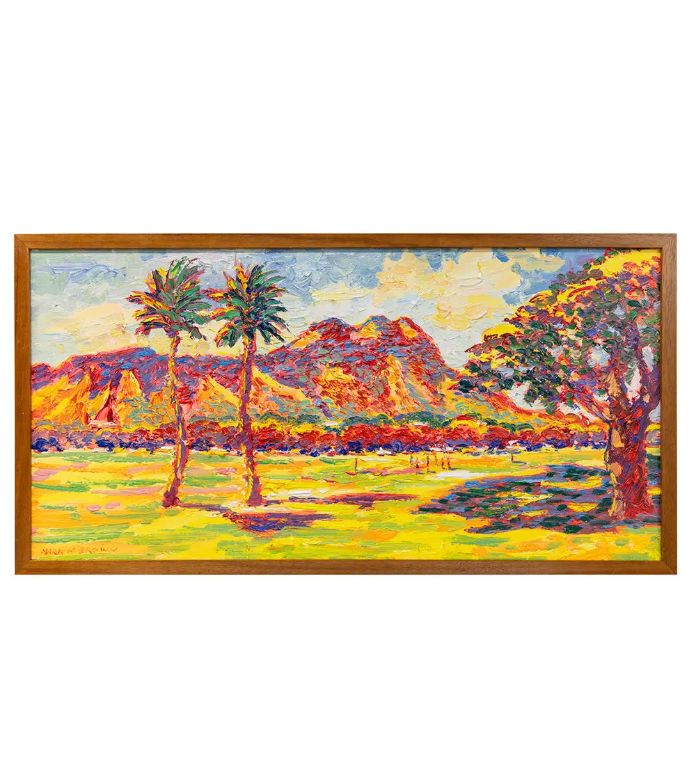 Diamond Head In Red By Mark Brown 1
