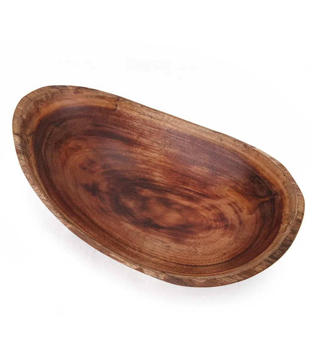 Natural Edge Carved Koa Bowl (Large) By Gene Buscher 2