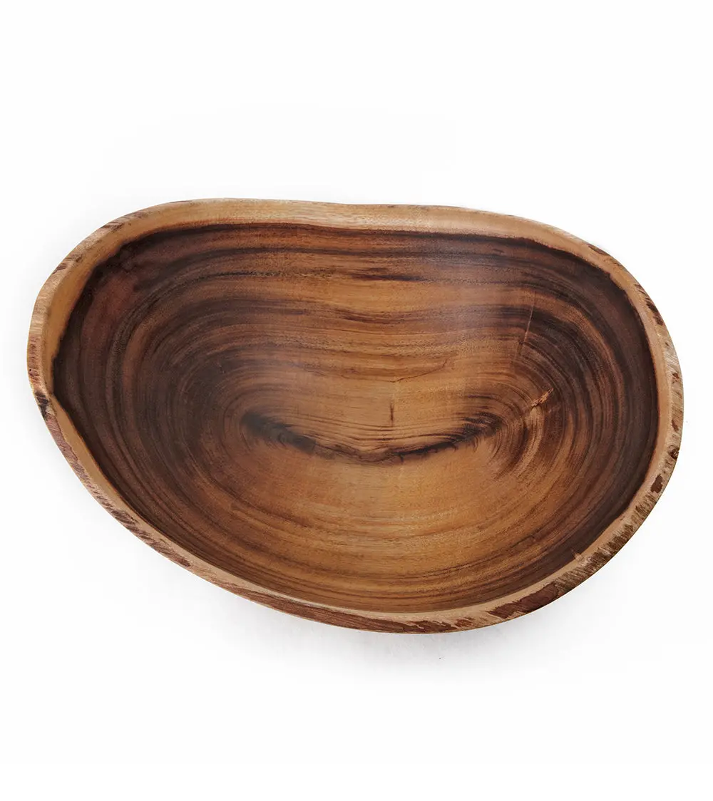 Natural Edge Carved Koa Bowl (Medium) By Gene Buscher 2