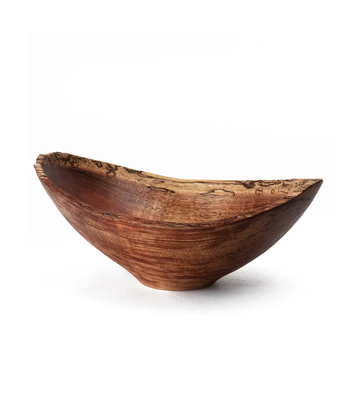 Natural Edge Carved Koa Bowl (Small) By Gene Buscher 1