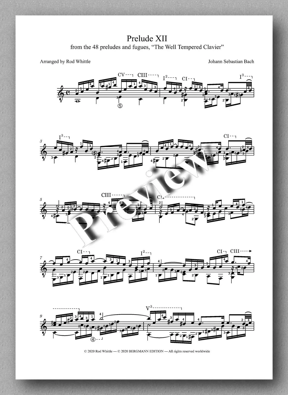 Bach-Whittle, Five Pieces 2