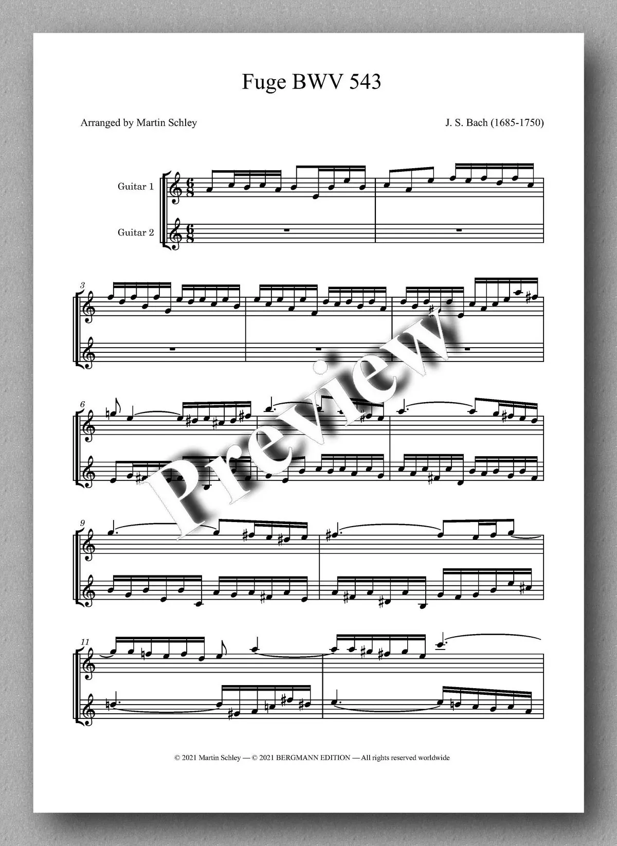 Bach-Schley, Fugue Bwv 543 2