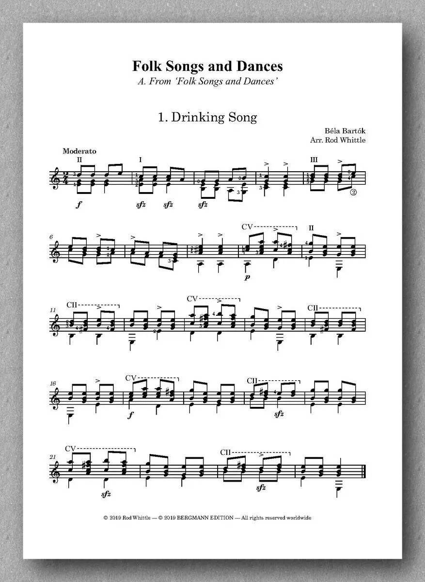 Bartok-Whittle, Folk Songs And Dances 2