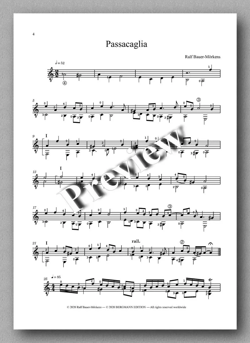 Bauer, Passacaglia 2