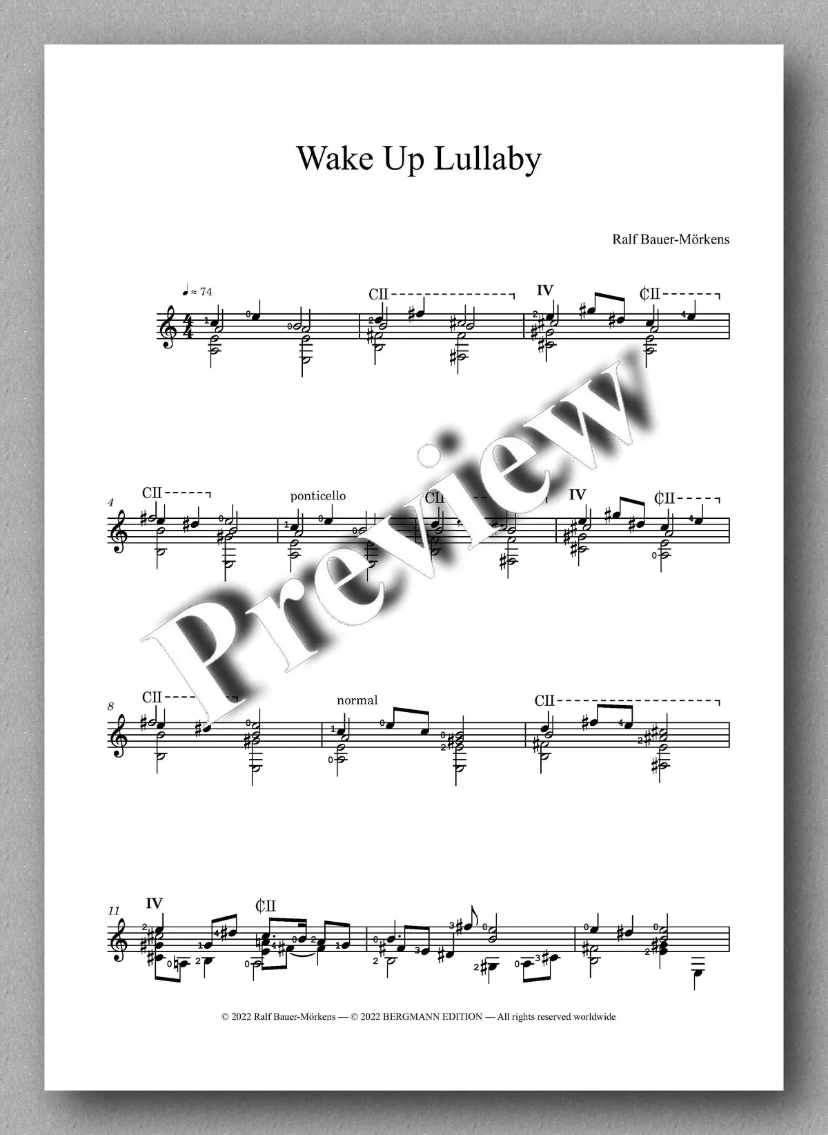 Bauer, Wake Up Lullaby 2