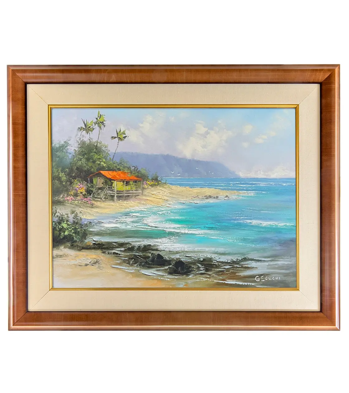 Original Painting: Beach House Refuge By George Eguchi 1