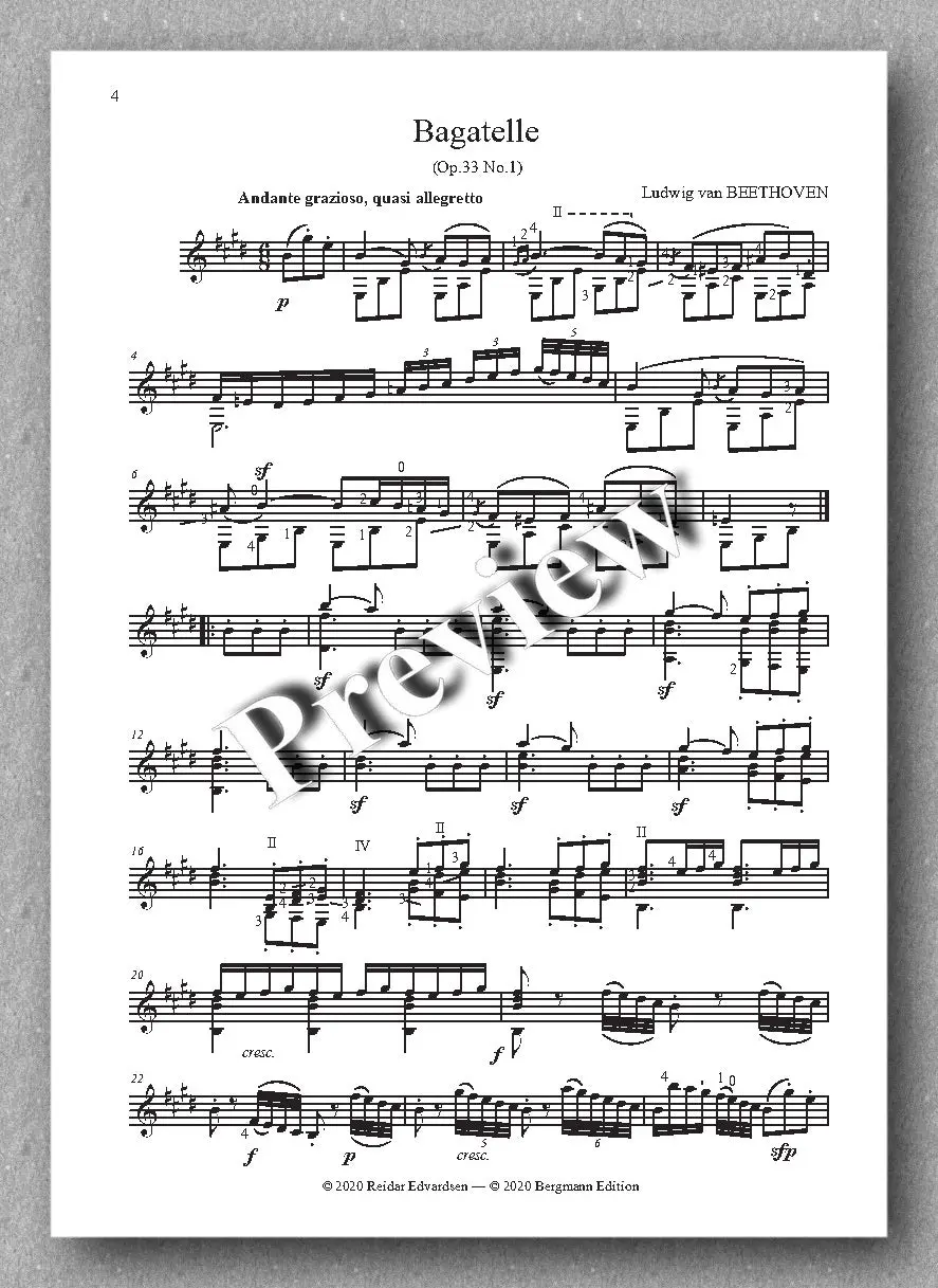 Beethoven-Edvardsen, Bagatellen 2