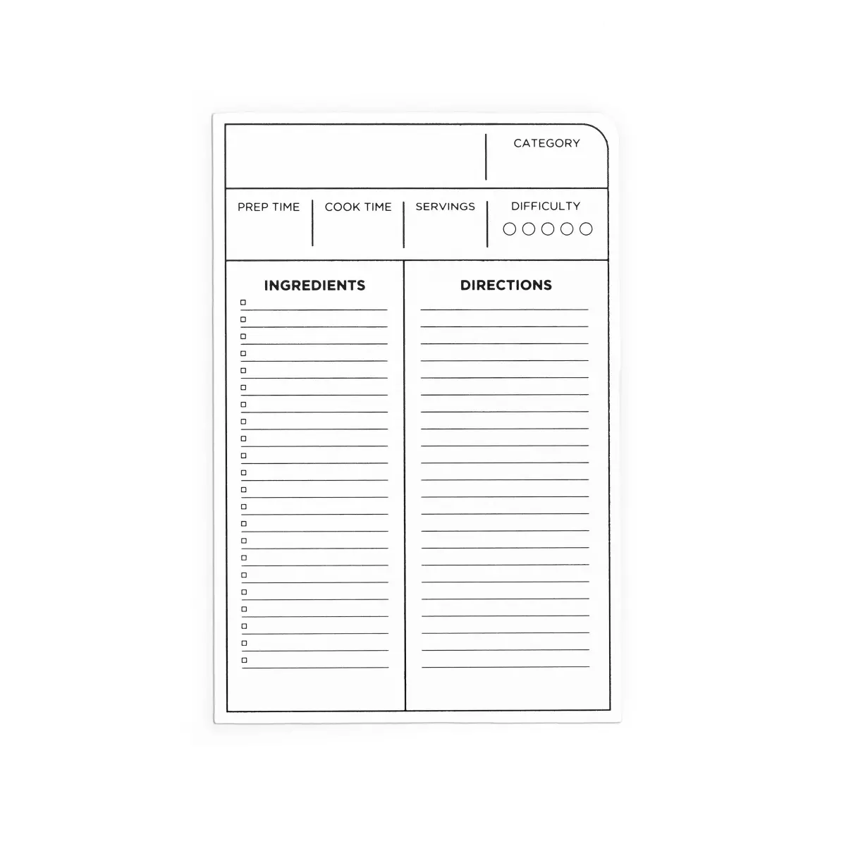 Blackwing Volume 140 Recipe Cards (Set Of 10) 1