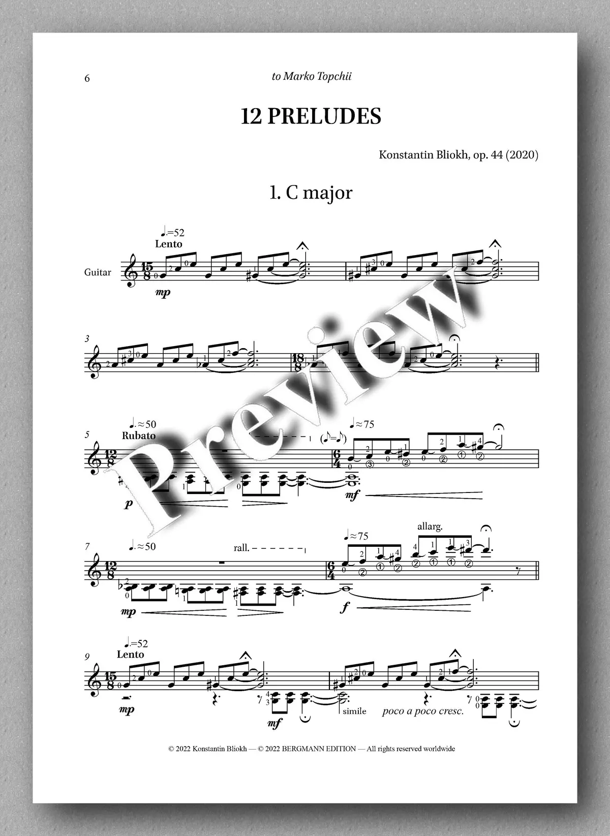 Bliokh, 12 Preludes 2