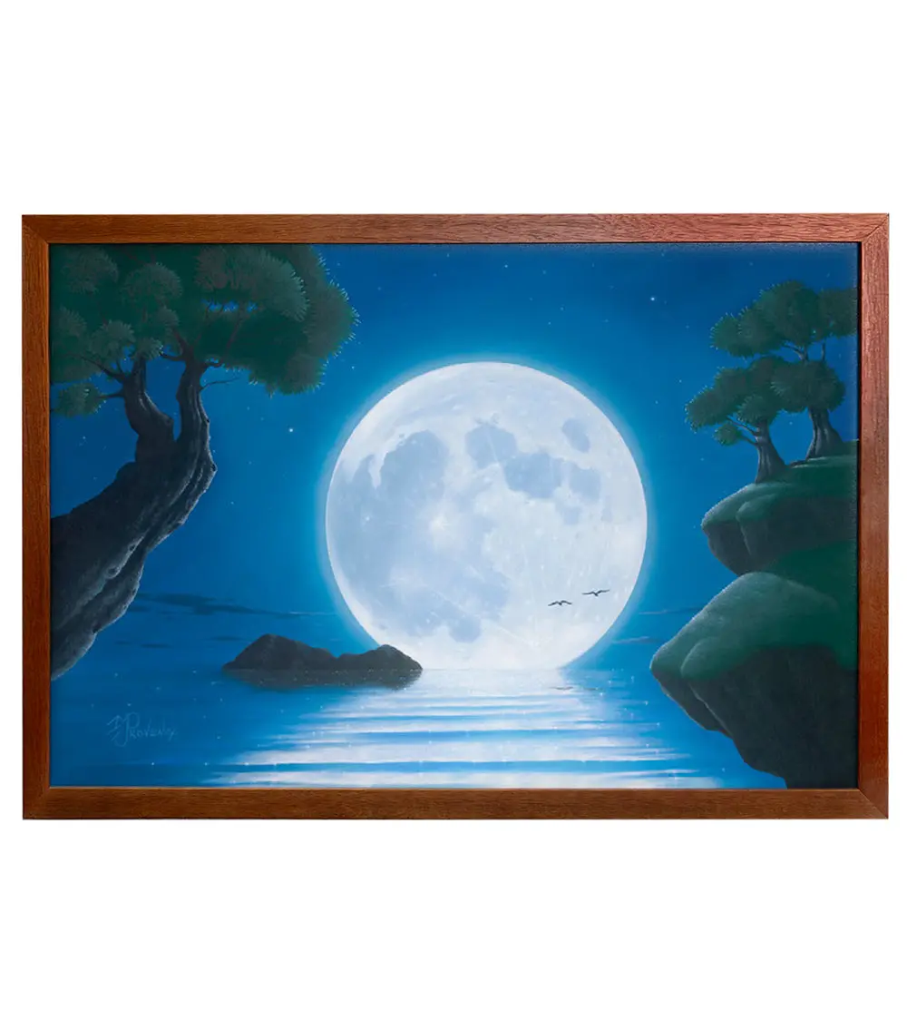 Original Painting: Blue Moon By Michael Provenza 1