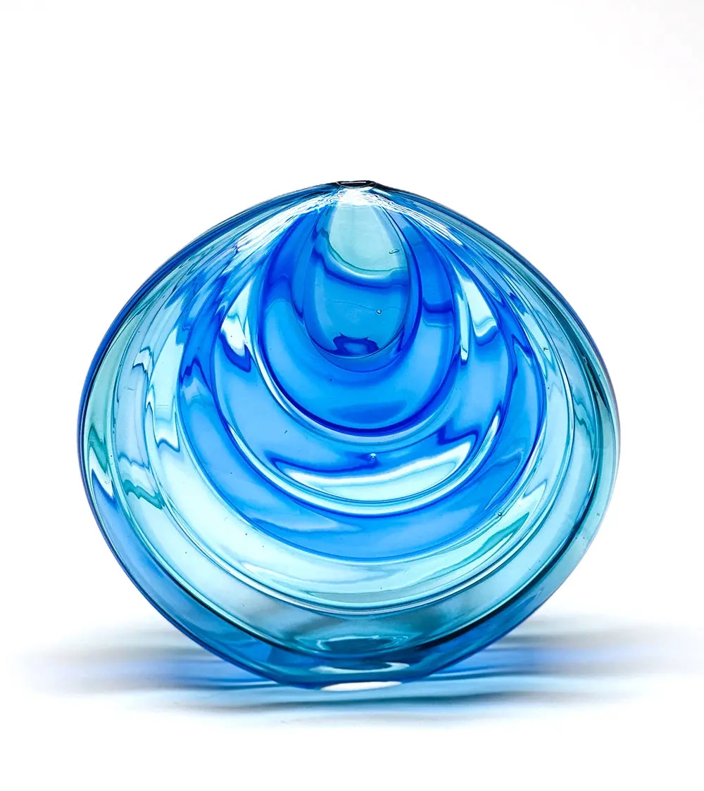 Glass Sculpture "Optica - Wave" By Jonathan Swanz 1