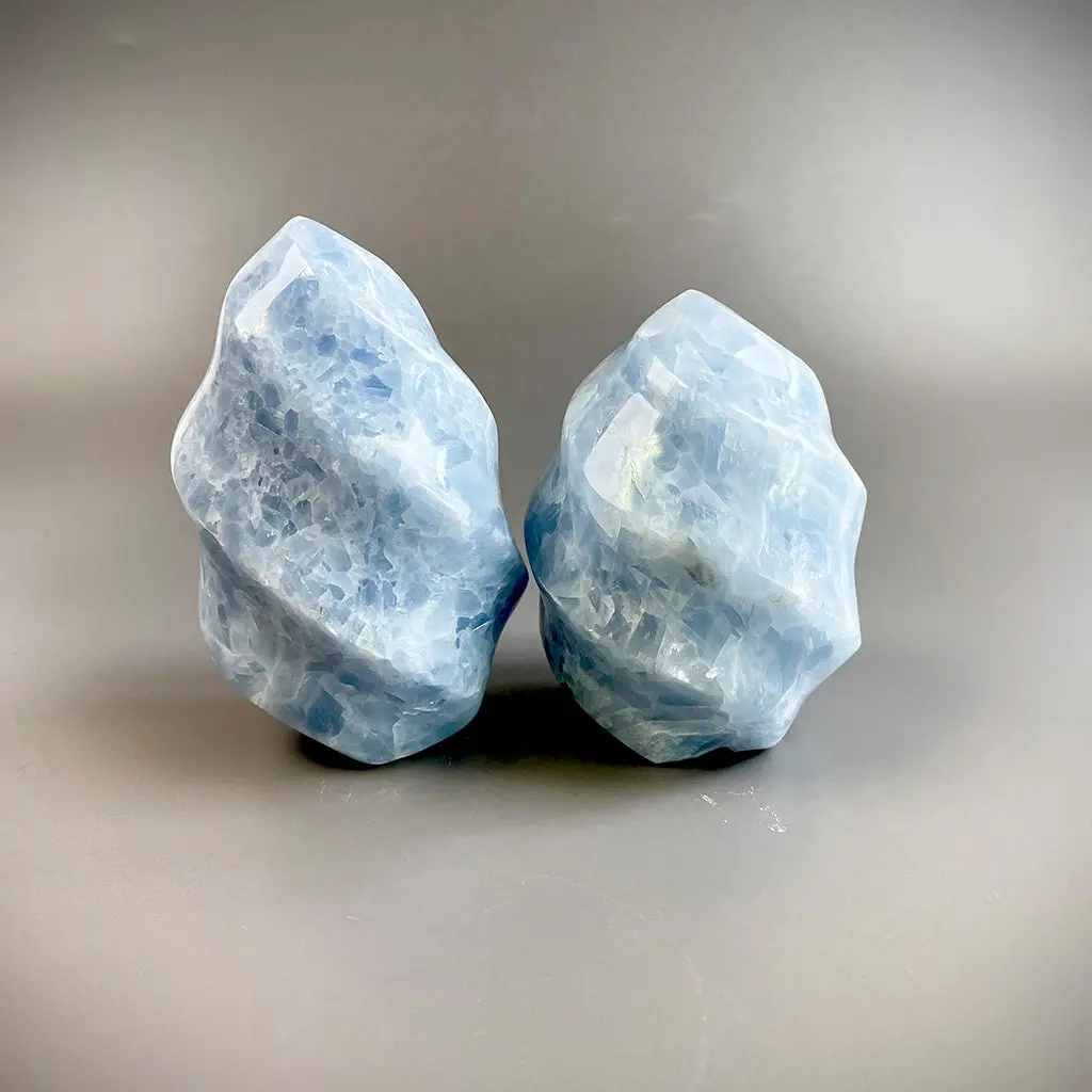 Blue Calcite Flames 1