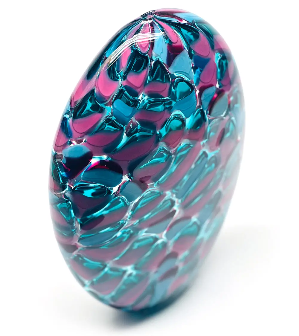 Glass Sculpture "Blush Parrot" By Jonathan Swan 2