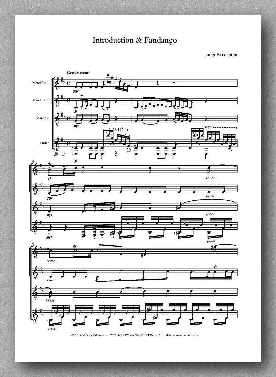 Boccherini-Valcheva, Introduction And Fandango 2