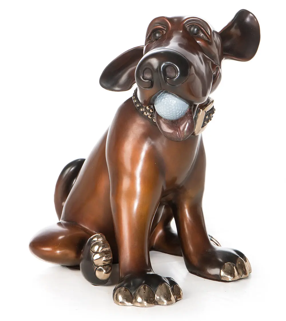 Bronze Sculpture "Bogey" By Marty Goldstein 1