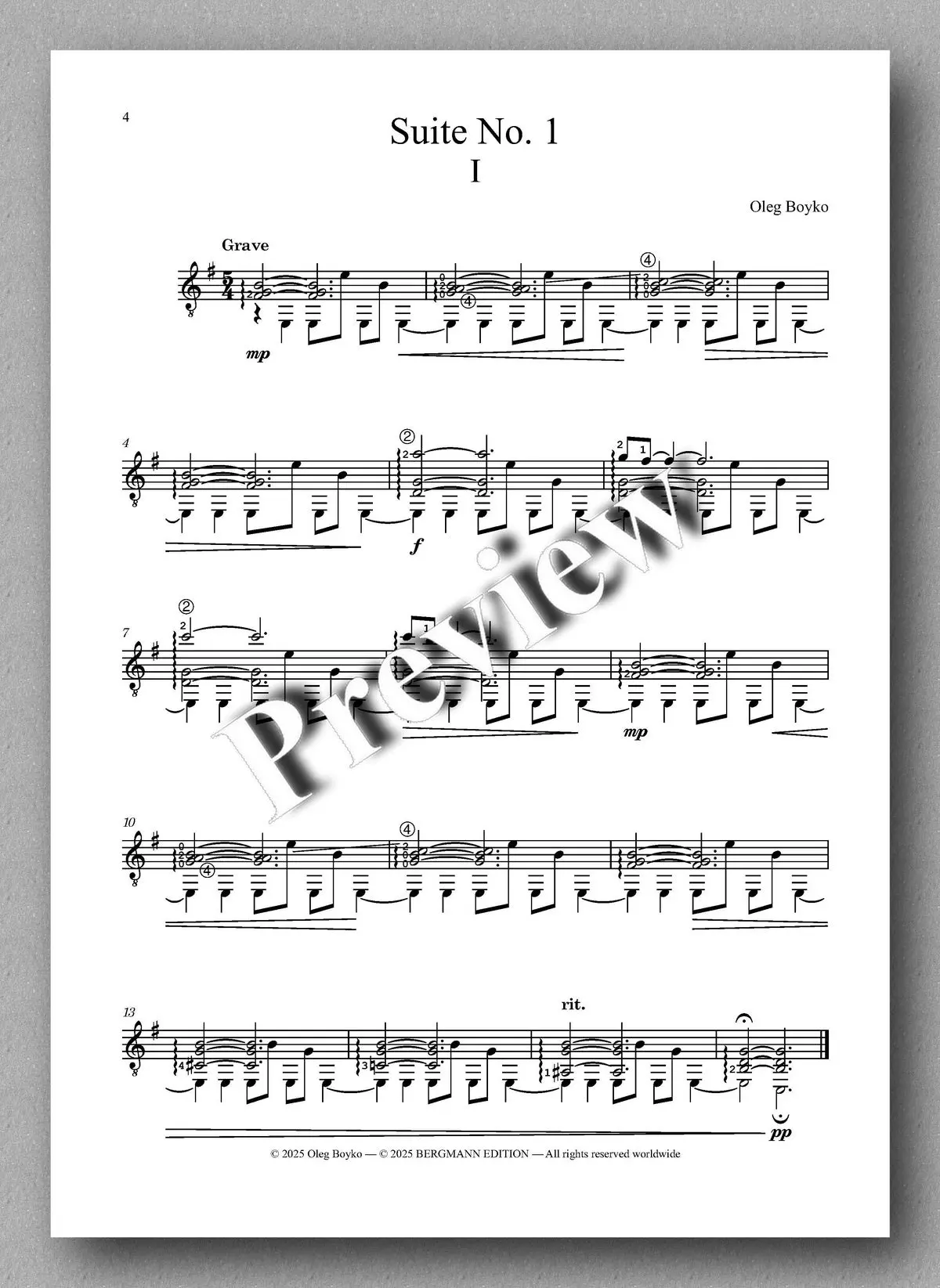 Boyko, Suite No. 1 2