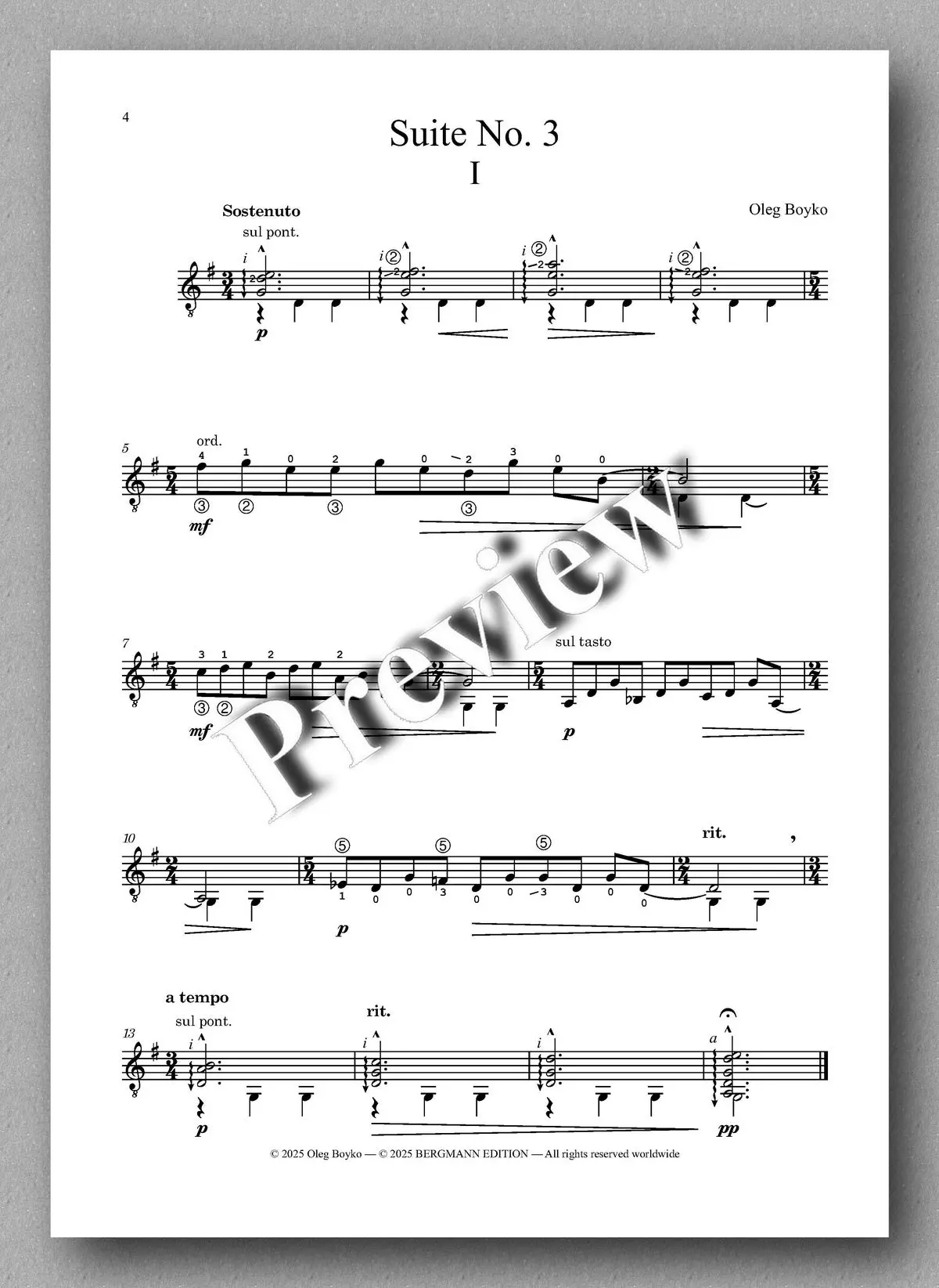 Boyko, Suite No. 3 2