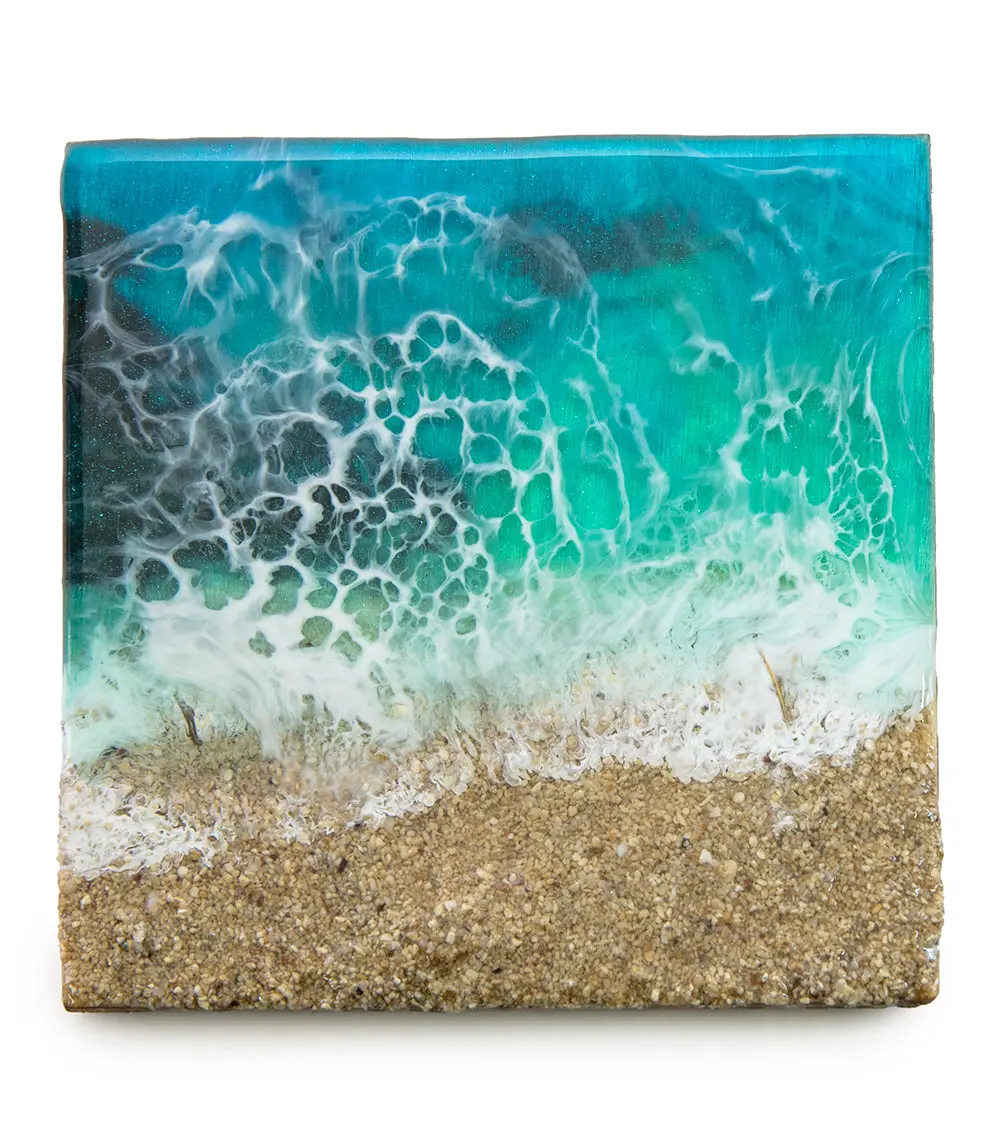 Resin Sand Coaster 1