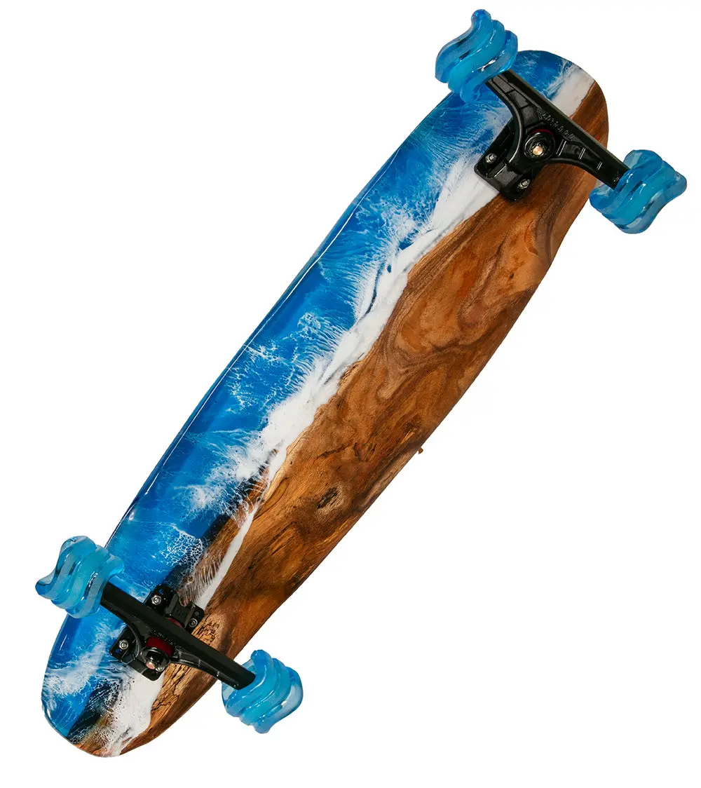 Koa-Resin Skateboard #044 1