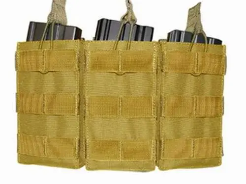 Open Top M4-M16 Triple Mag Pouch (Tan) 1