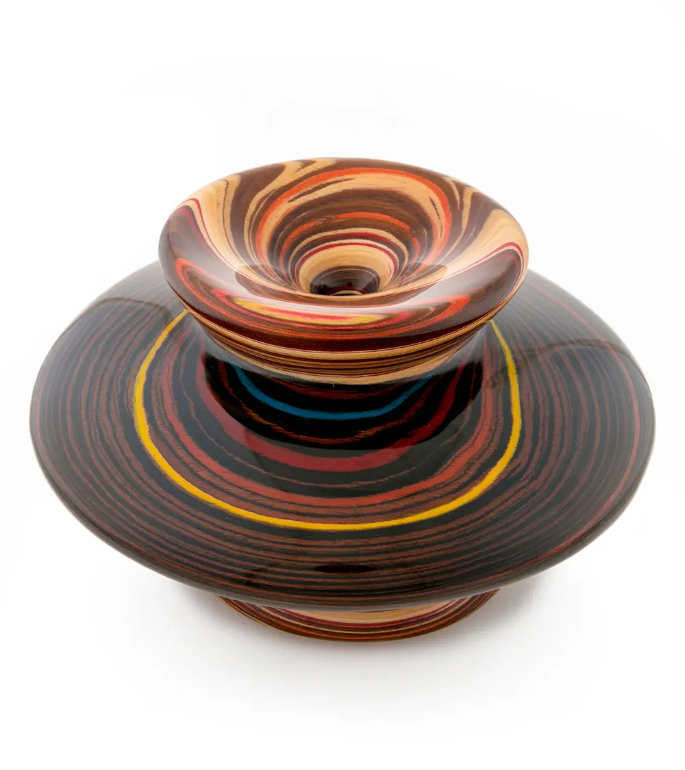 Wood Vessel "Galaxy 24204" By Rock Cross 1