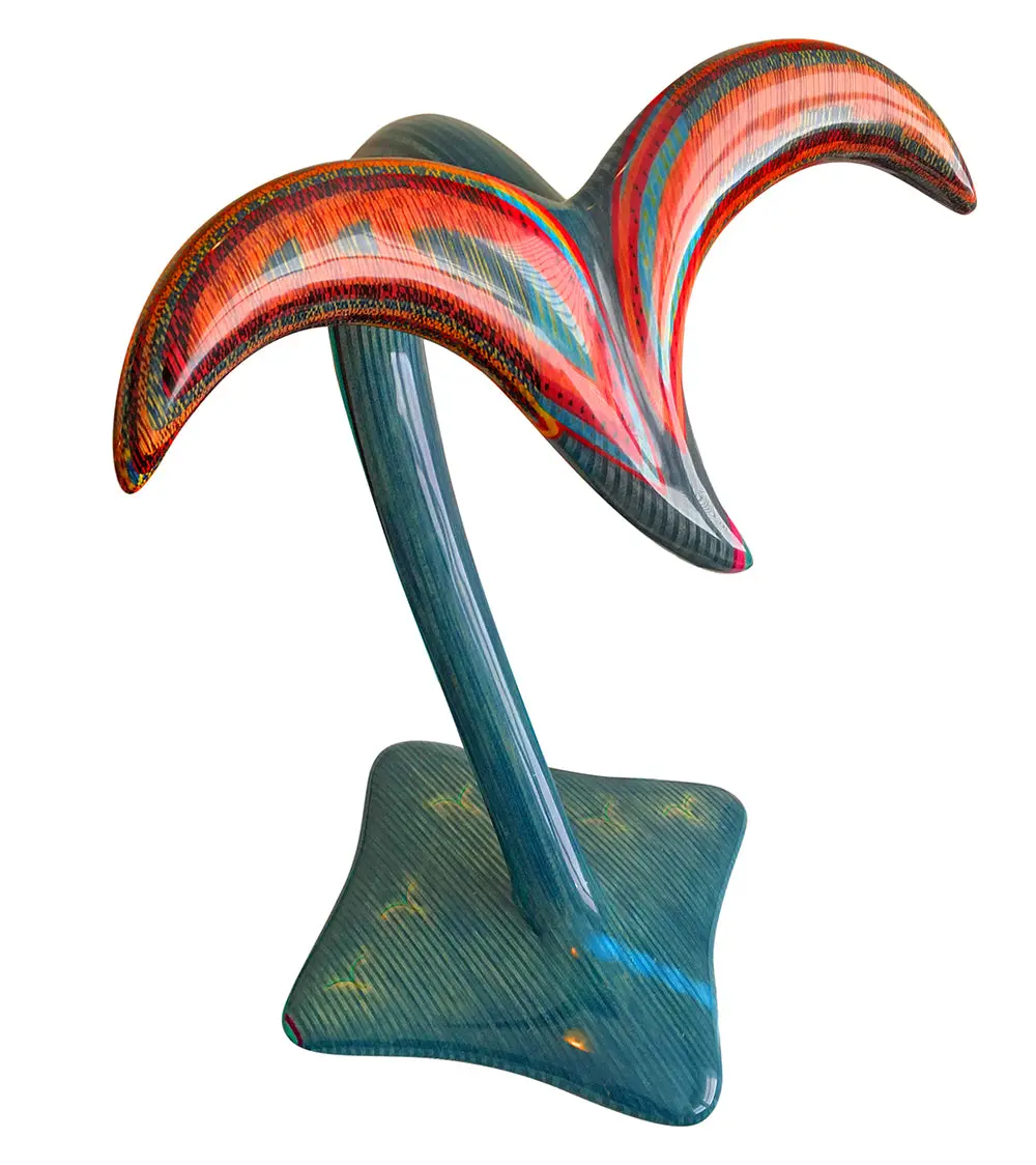 Wood Sculpture "Bird In Flight" By Rock Cross 1
