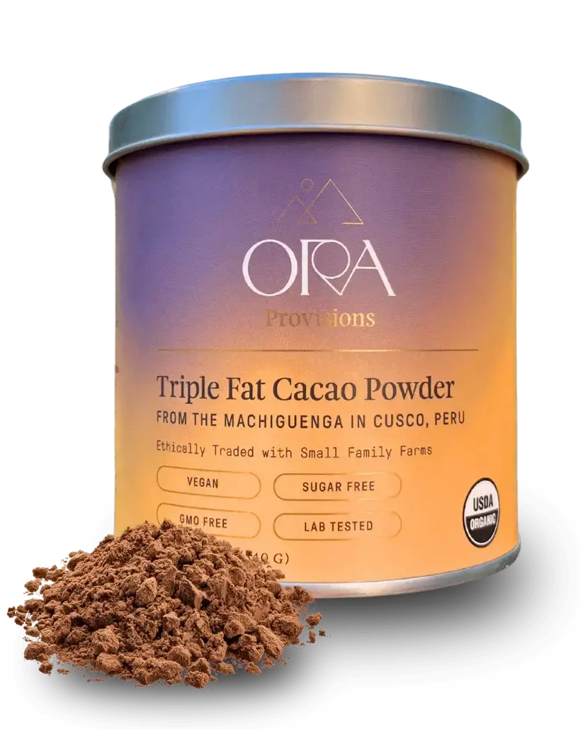 Triple Fat Cacao Powder – 100% Organic Cacao (340G) | Ora Cacao 1